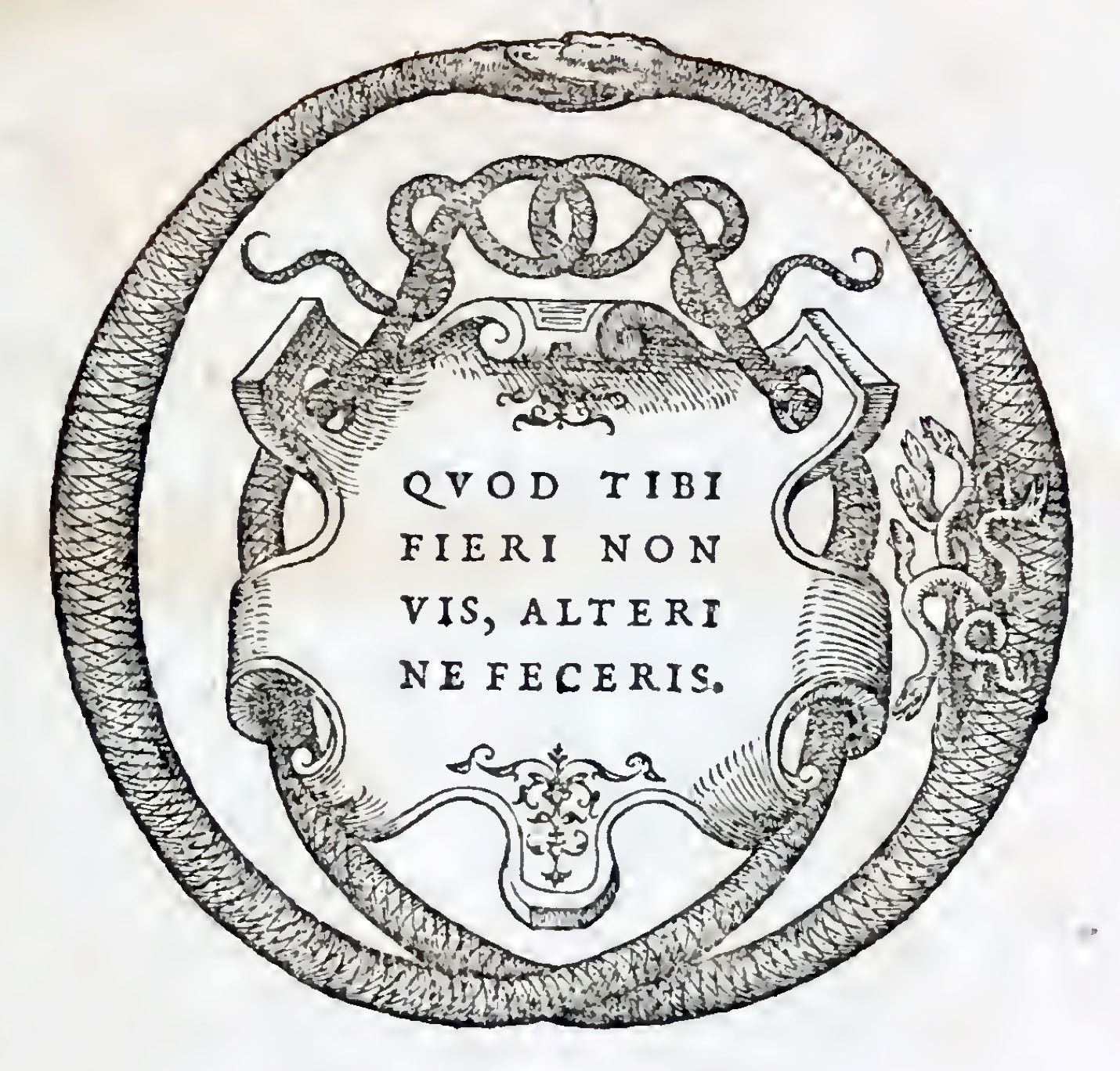 The engraved device and motto of the printing house of Jean de Tournes